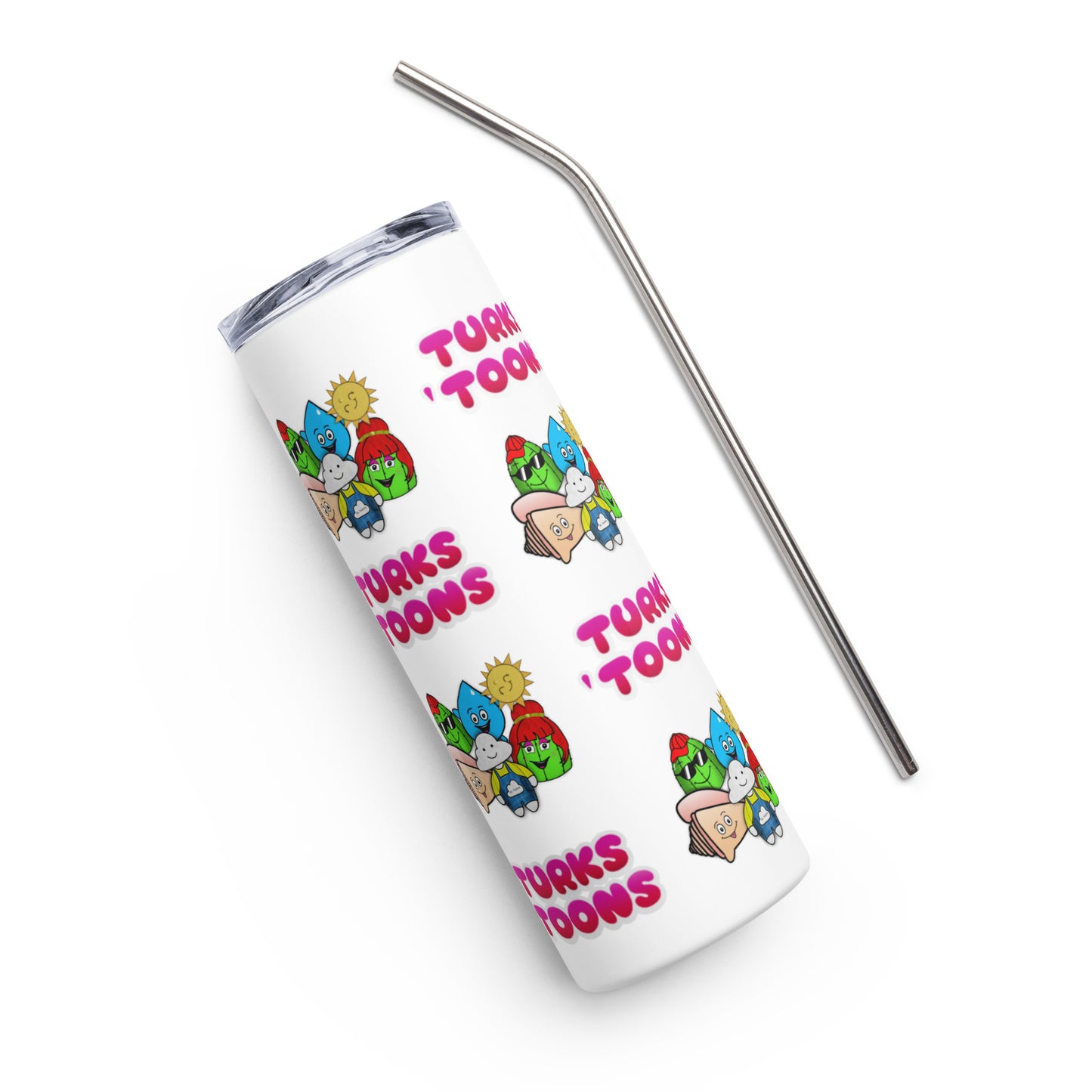 Turks Toons Stainless steel tumbler