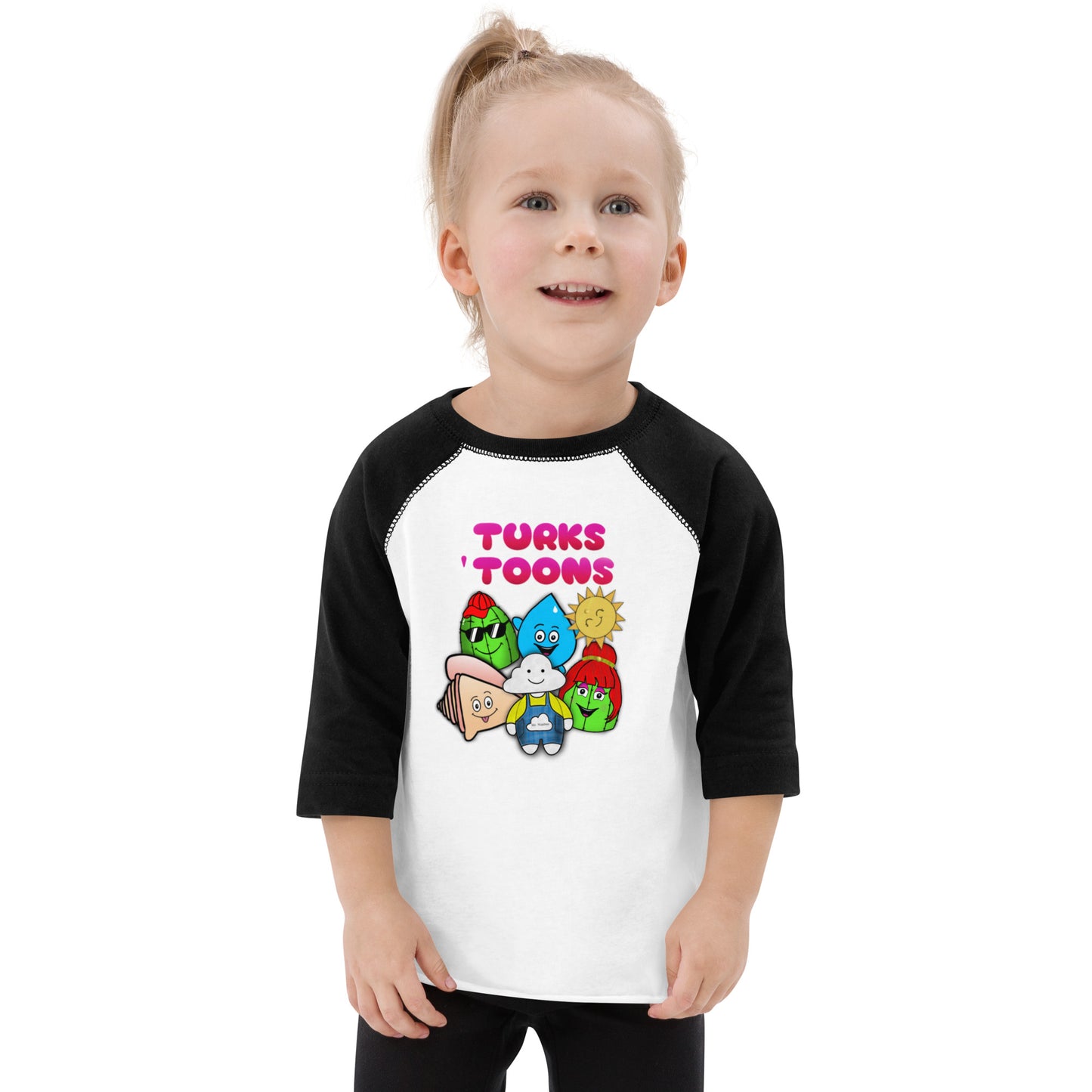 Turks Toons Toddler baseball shirt