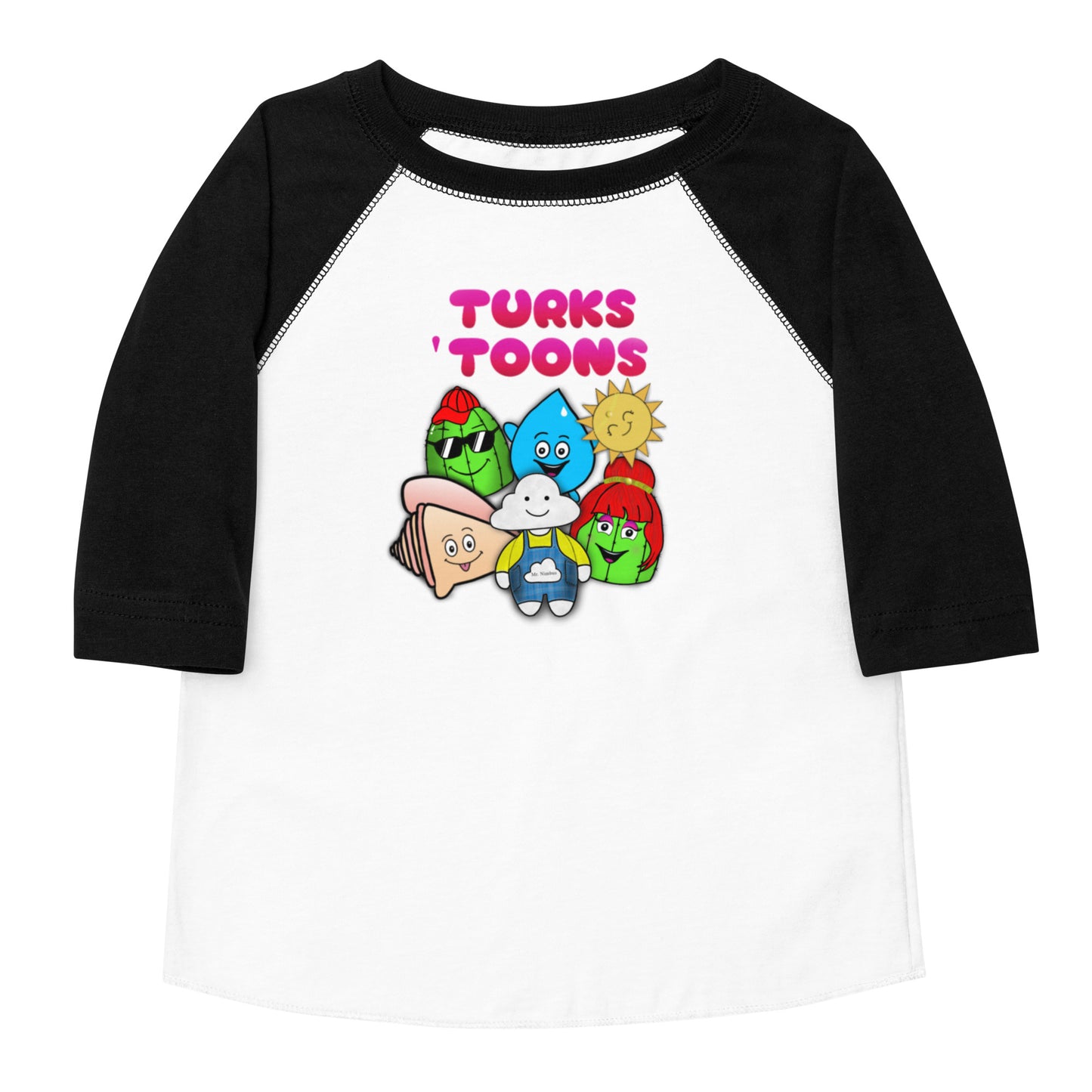 Turks Toons Toddler baseball shirt