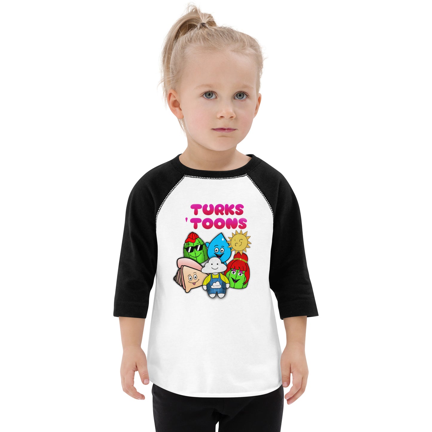 Turks Toons Toddler baseball shirt