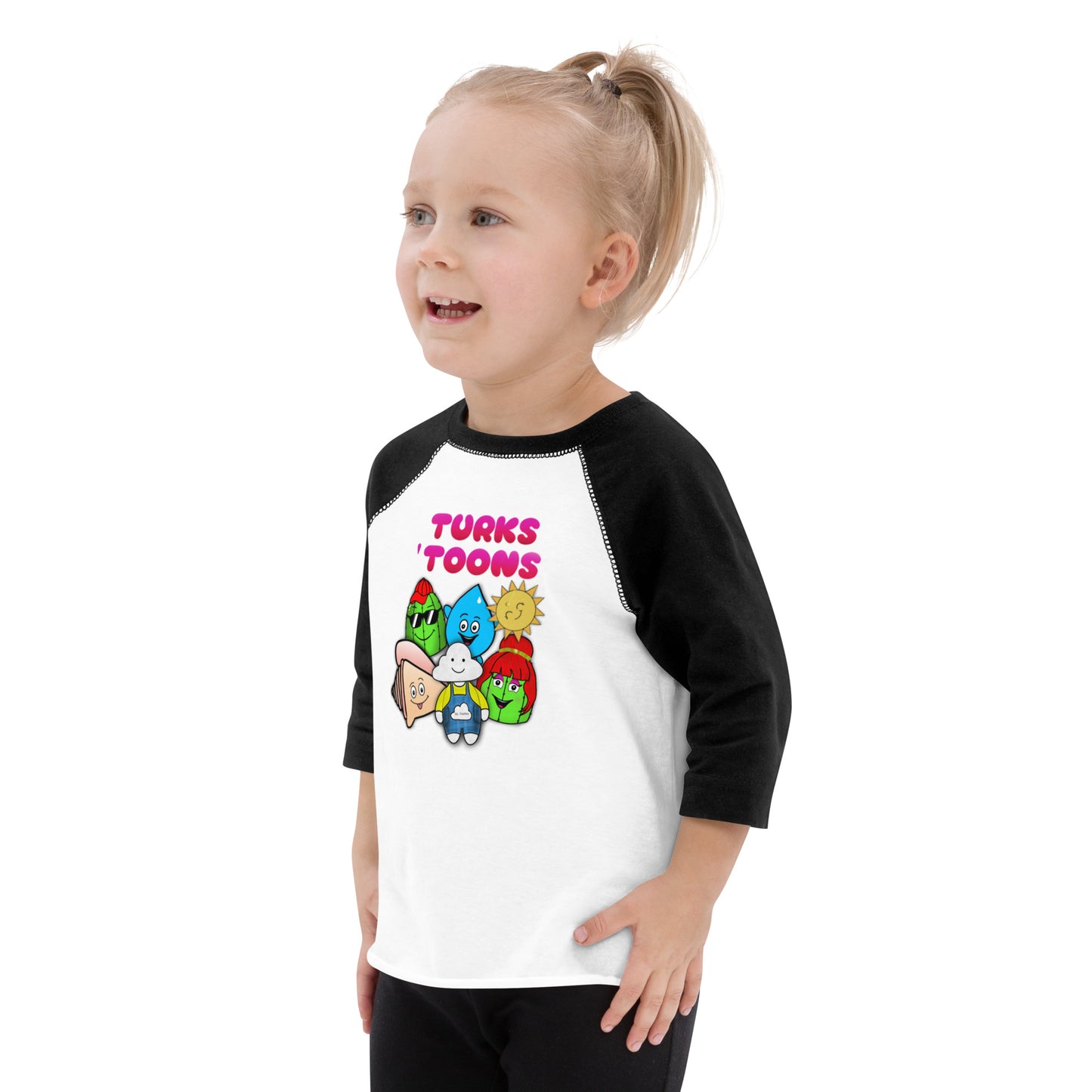 Turks Toons Toddler baseball shirt