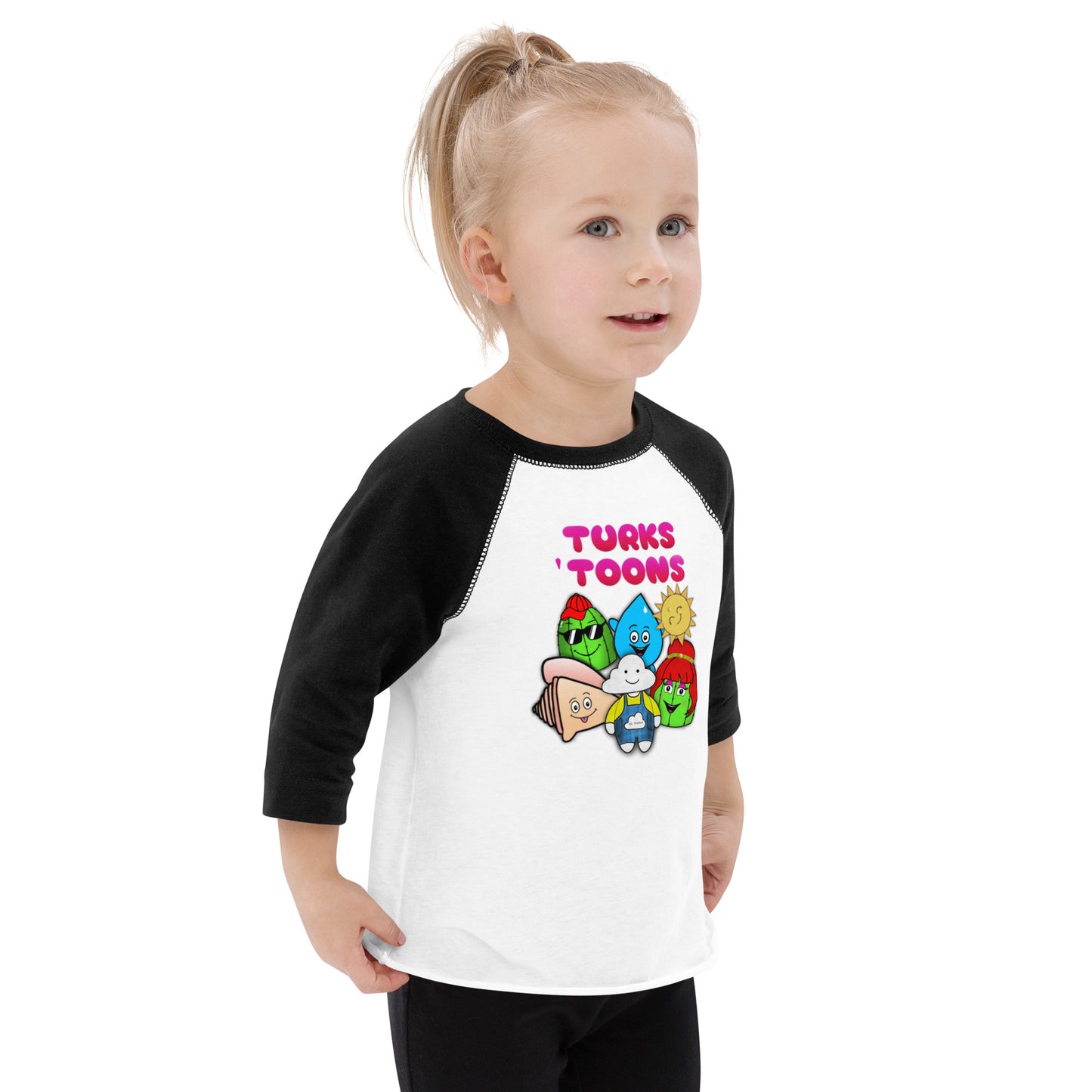 Turks Toons Toddler baseball shirt