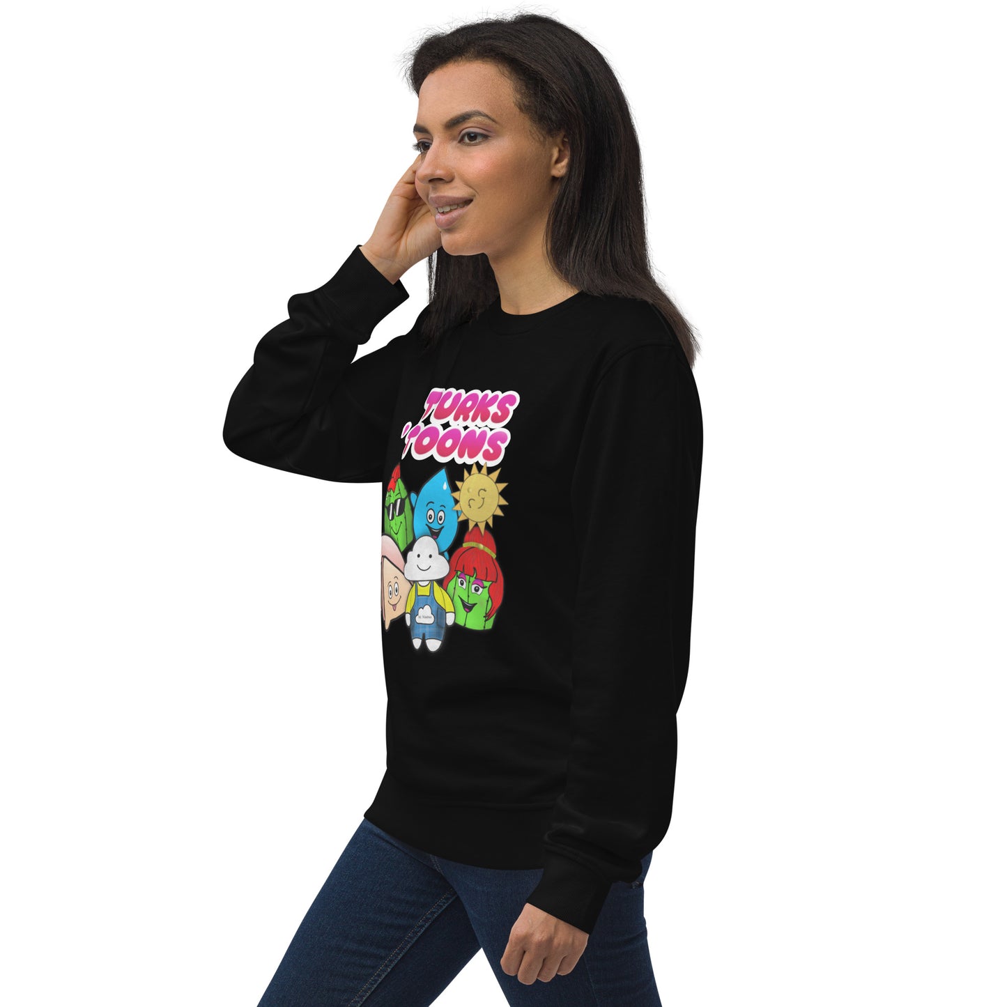 Turks Toons Unisex organic sweatshirt (Men & Women)