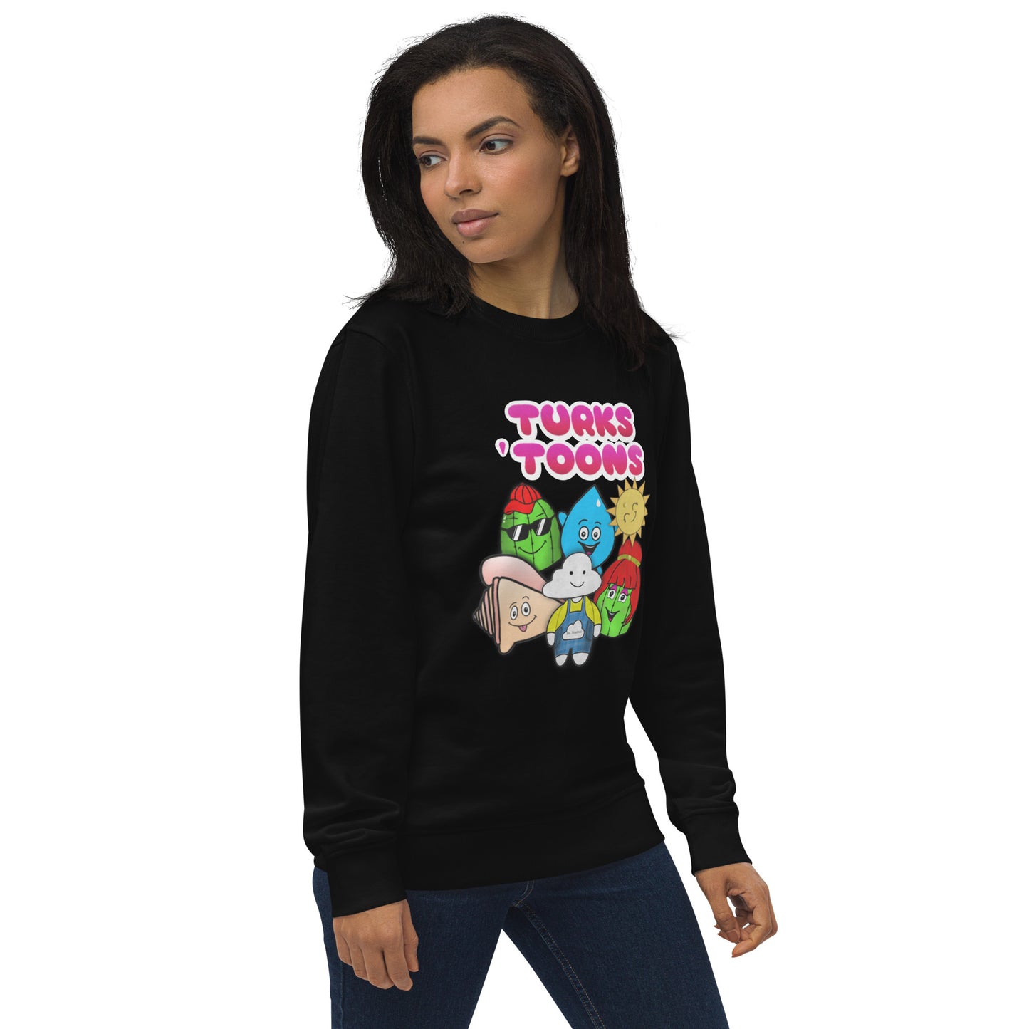 Turks Toons Unisex organic sweatshirt (Men & Women)