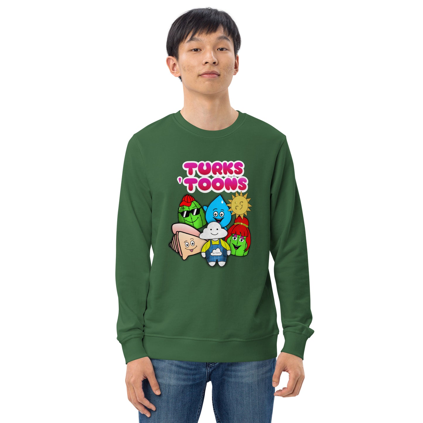 Turks Toons Unisex organic sweatshirt (Men & Women)