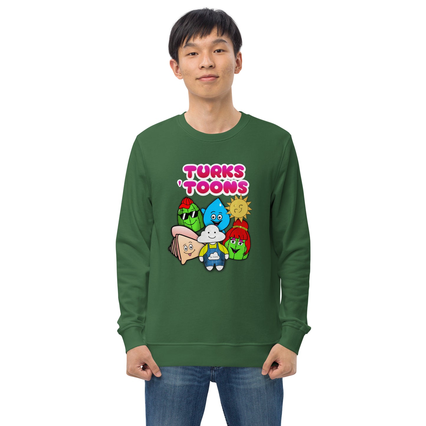 Turks Toons Unisex organic sweatshirt (Men & Women)