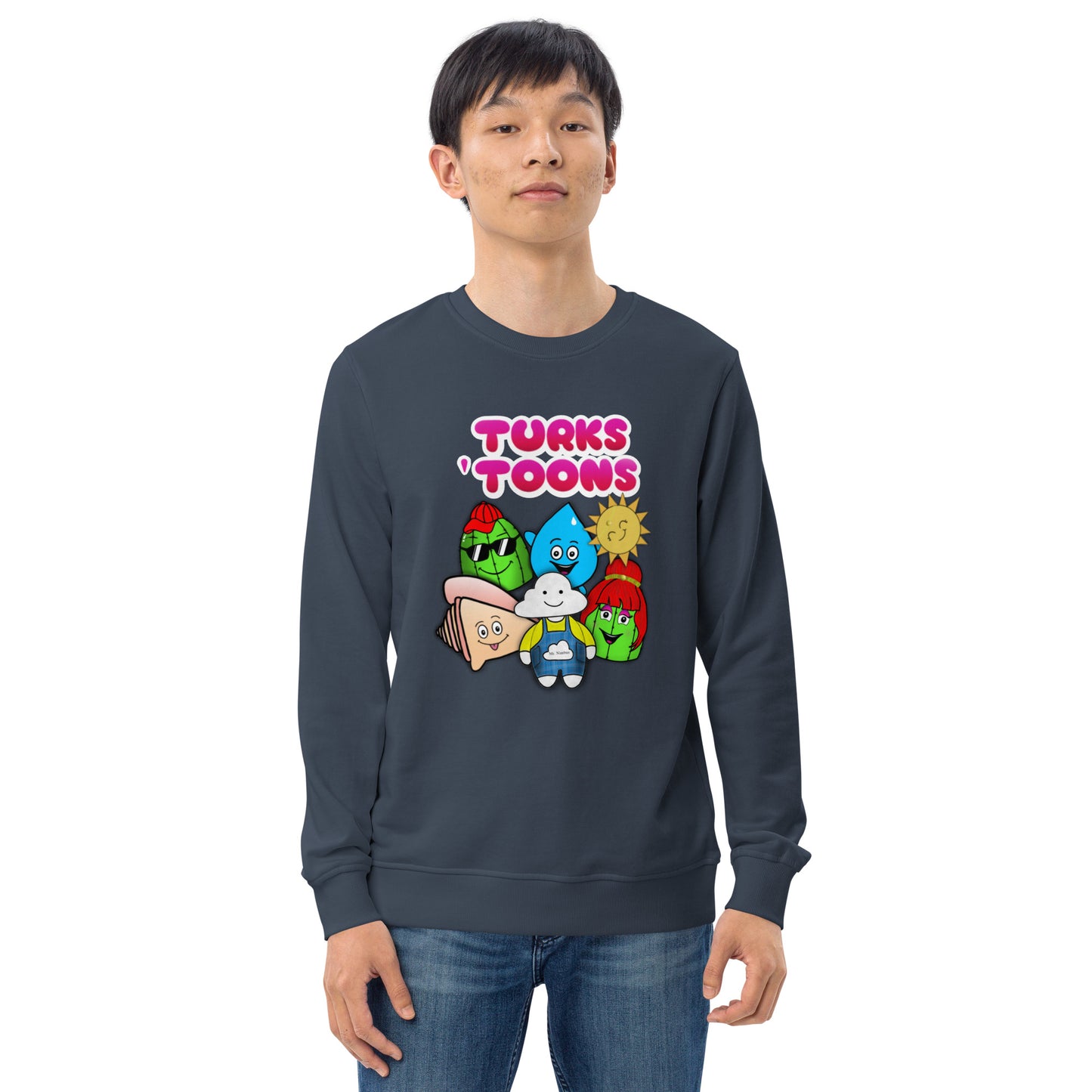 Turks Toons Unisex organic sweatshirt (Men & Women)