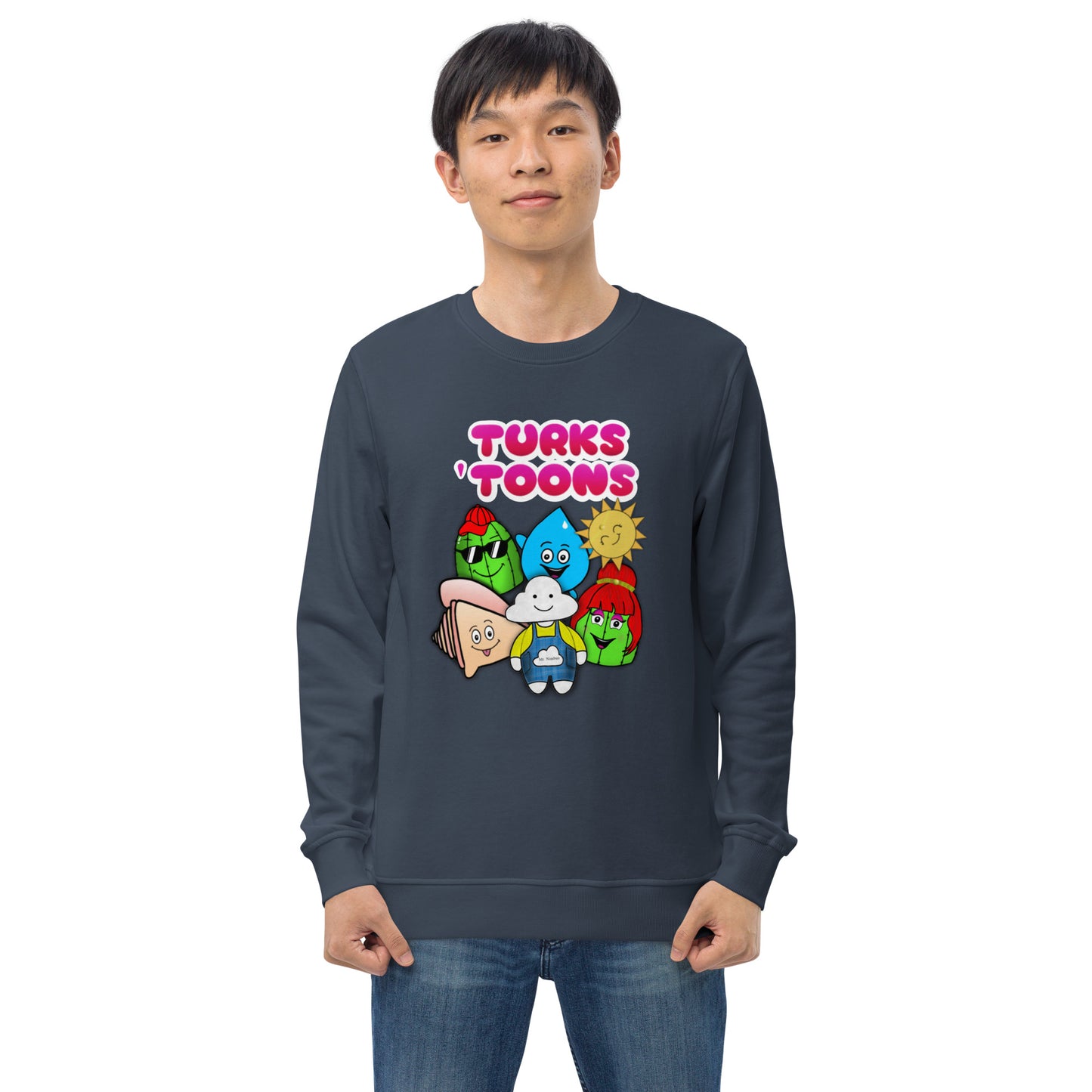 Turks Toons Unisex organic sweatshirt (Men & Women)