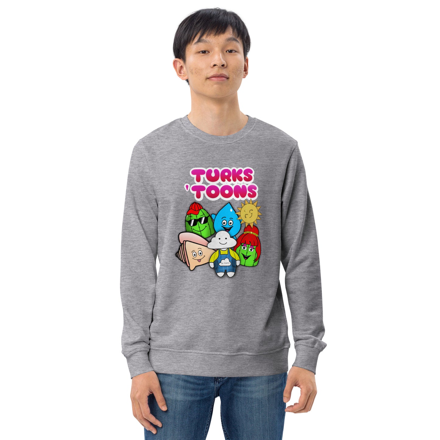 Turks Toons Unisex organic sweatshirt (Men & Women)