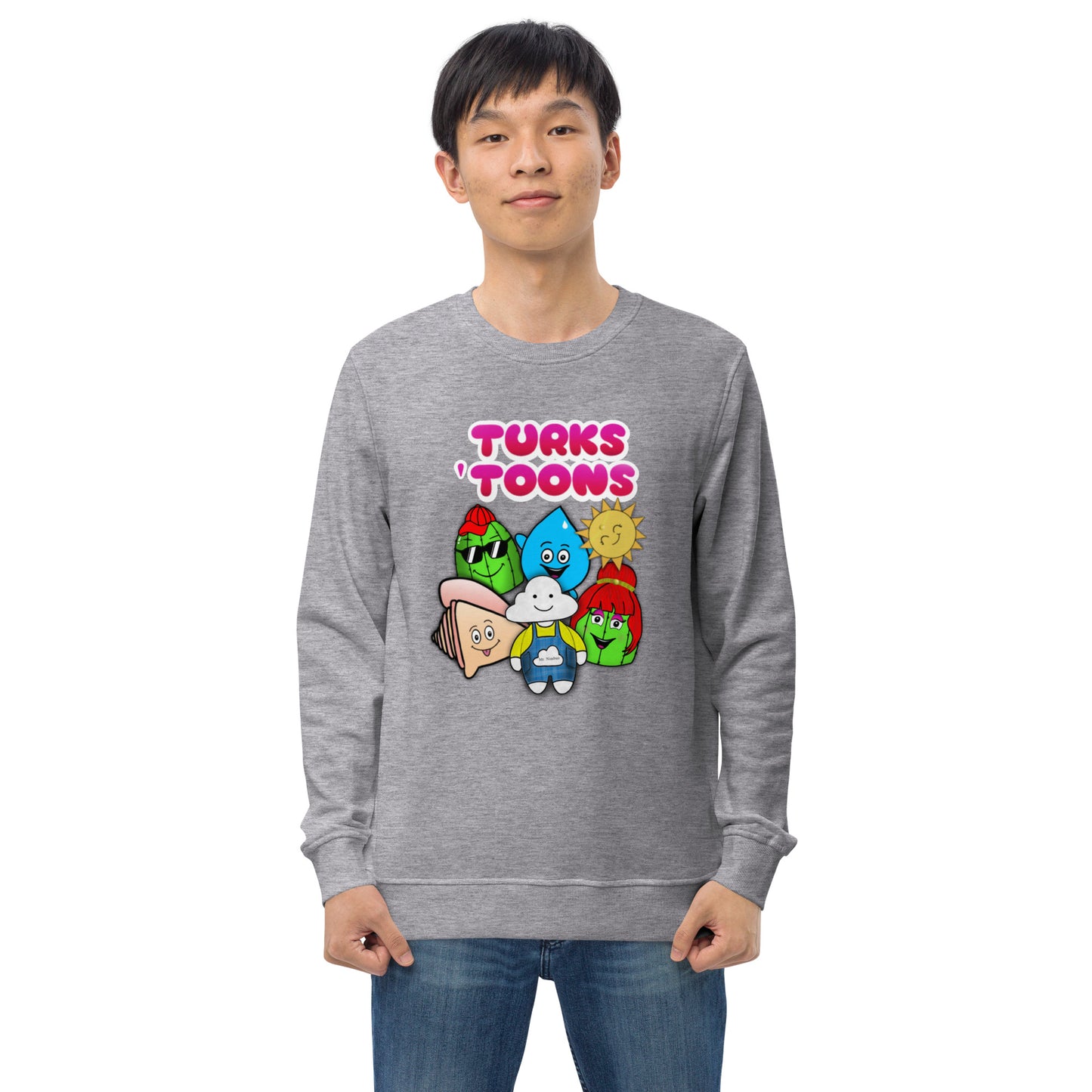 Turks Toons Unisex organic sweatshirt (Men & Women)