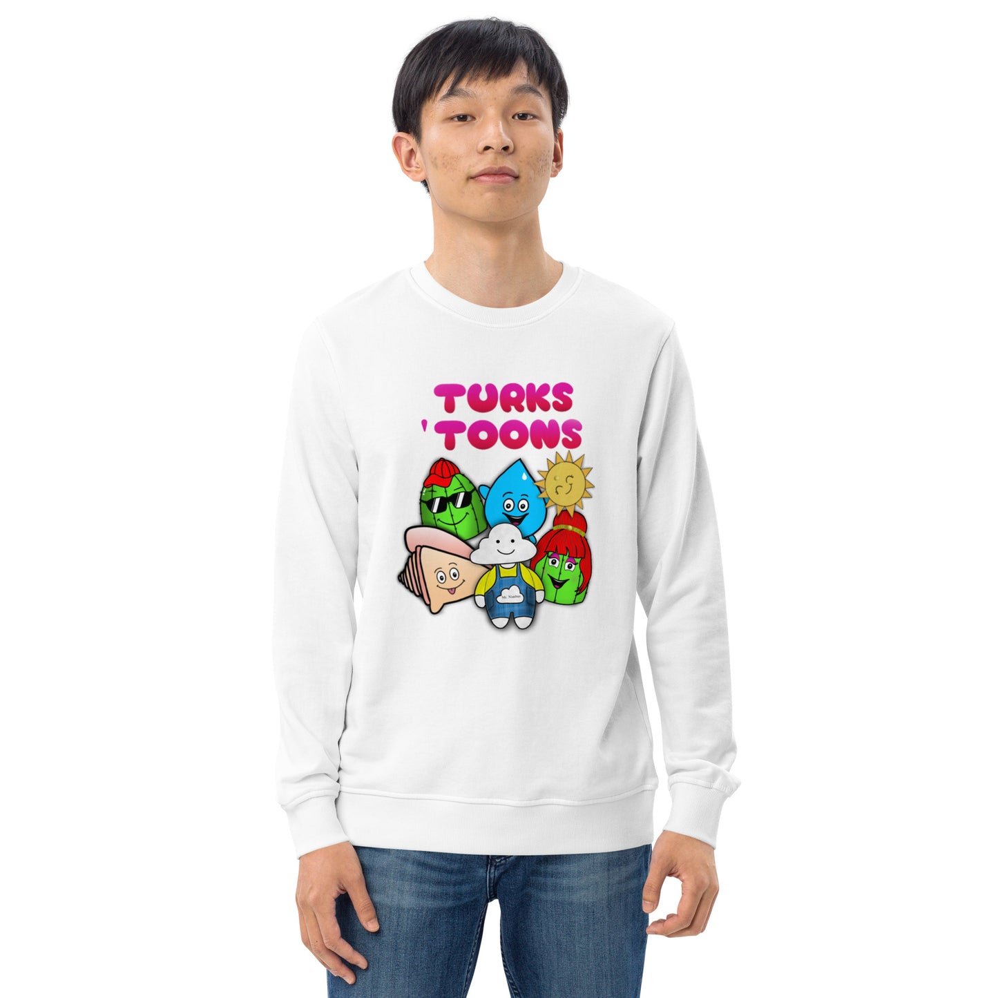 Turks Toons Unisex organic sweatshirt (Men & Women)