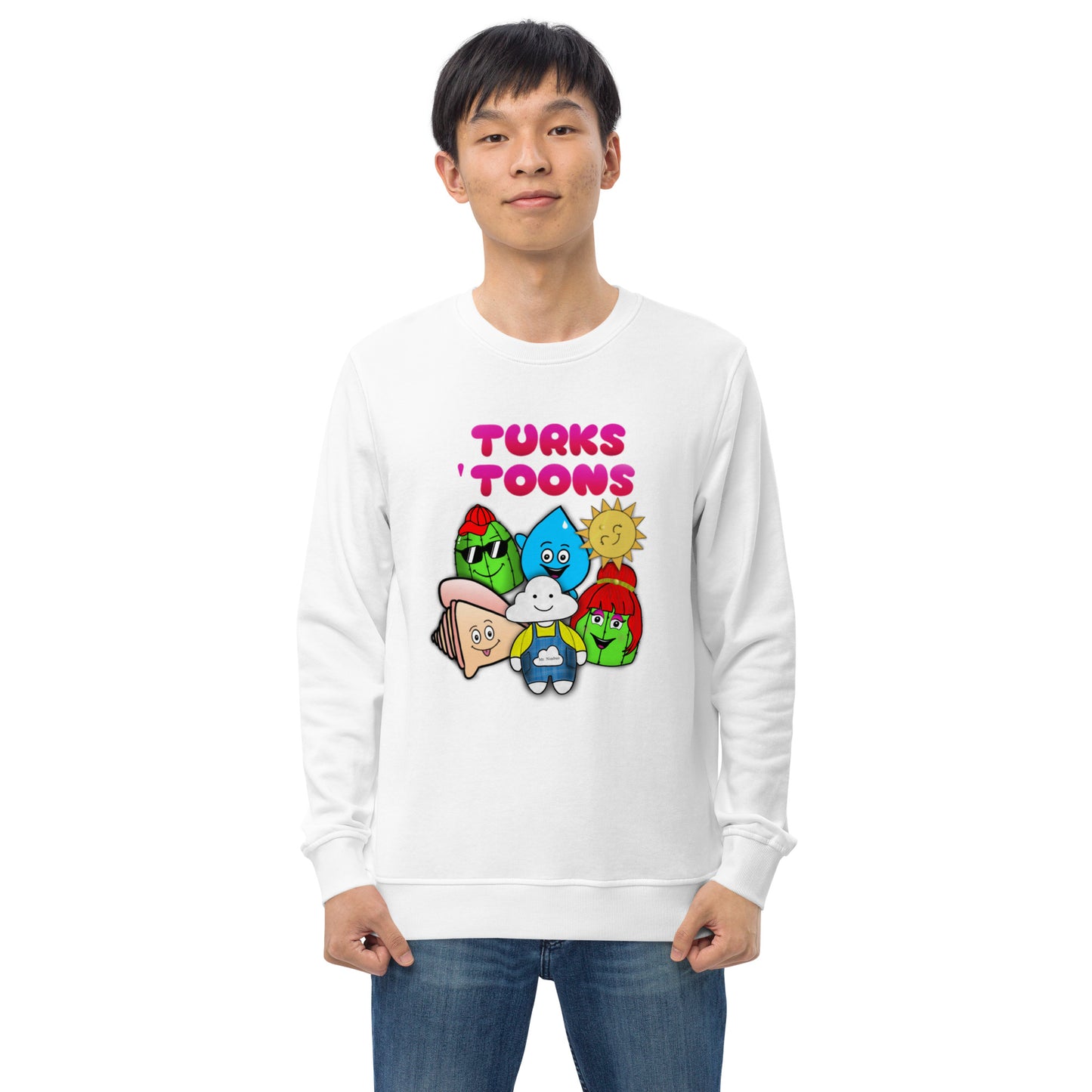 Turks Toons Unisex organic sweatshirt (Men & Women)